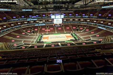When looking towards the courticestage, lower number seats are on. . View from my seat united center